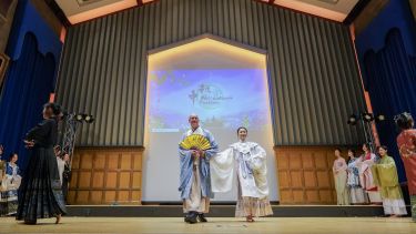 SCI Director Andy Barker dazzles with model in Hanfu clothing
