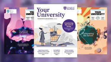 The last three editions of Your University magazine