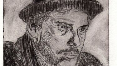 Sketch of Tarkos by fellow poet Charles Pennequin