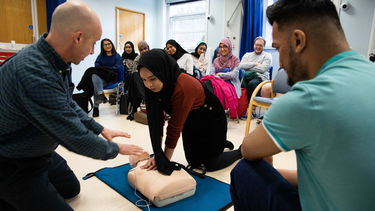 A Medicine clinical skills training session at Samuel Fox House.