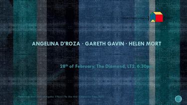 Centre for Poetry and Poetics presents: Angelina D'Roza, Gareth Gavin and Helen Mort. header