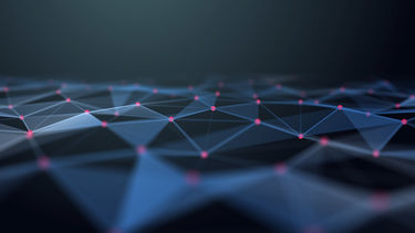 Abstract image of connected nodes.