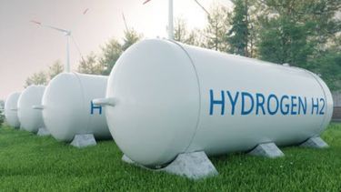 Hydrogen tank outside