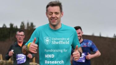 Richard Mead training at the Sheffield Half Marathon