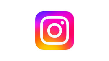 Colour Instagram logo on a white background