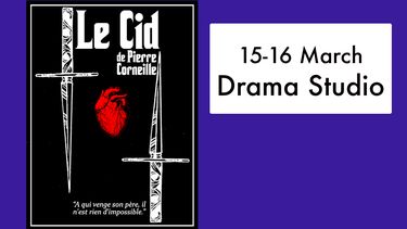 French paly poster Le cid and dates 15-16 March