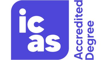 ICAS accredited degree logo.