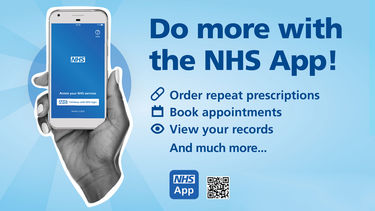 Promotional image for the NHS app