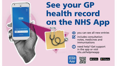 Promotional image for the NHS App
