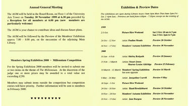 SUFAS 1999-2000 programme