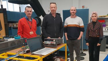 Image of the Cambridge Sensoriss team and the mmWave team
