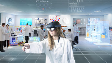 Person using hololens