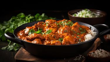 A delicious bowl of butter chicken to accompany a news item 