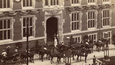 King Edward VII and Queen Alexandra visit the University of Sheffield in 1905.