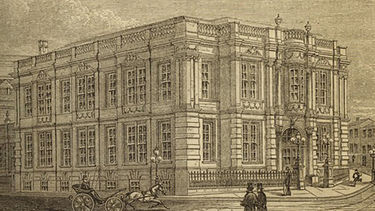 Illustration of Firth College from a pamphlet dated 1880