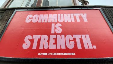 Community is strength poster