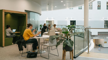 Interior view of The Wave building