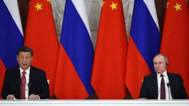 Chinese president Xi Jinping and Russian president Vladimir Putin