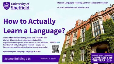 Learn a langage flyer
