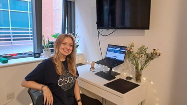 person sat at a desk working