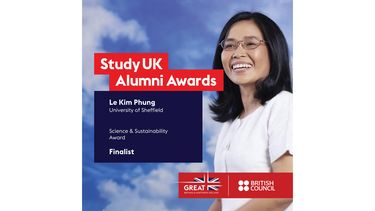 Study UK Alumni Awards promo featuring Sheffield alumna, Dr Phung Kim Le. 