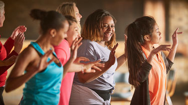 group of women dancing
