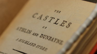 The title page of The Castles by Ann Radcliffe