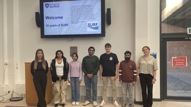 A group of students who took part in the SURF scheme