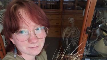 Photo of Kane Dibb in the Alfred Denny Museum