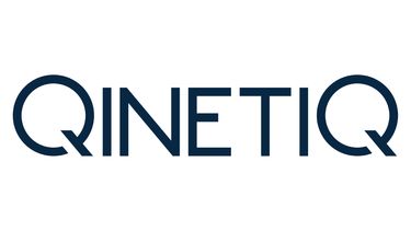 Dark blue logo of QinetiQ