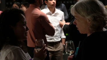 Head of External Engagement Una Moran connects with alumni