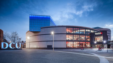Exterior photo of The Helix building at DCU