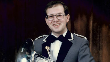 Paul Taylor in his brass band profile photo