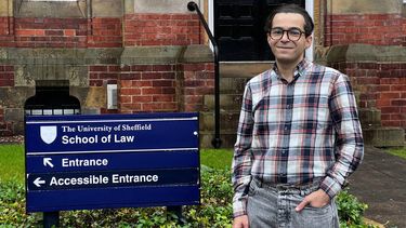 Amirmohammad Hajnajafi stood in front of Batoleme House