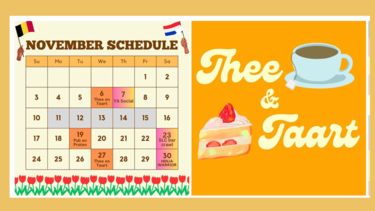 calendar with activities for Dutch student society