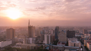 The Nairobi skyline