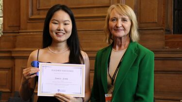 Placement Year Awards 2024 winner Junyu Zhao