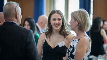 Mingling at Prizegiving.
