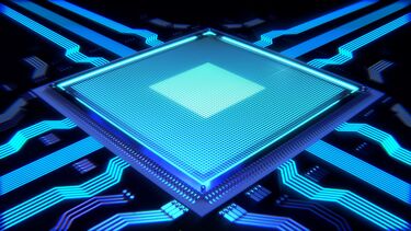Abstract image of a microchip
