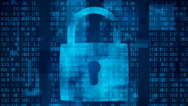 Abstract image representing cyber security