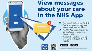 Promotional information for NHS App notifications