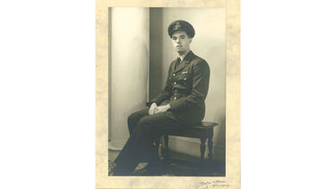 Tom in his RAF uniform.
