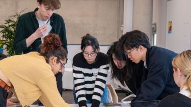 An image of students taking part in a Pegasus challenge 