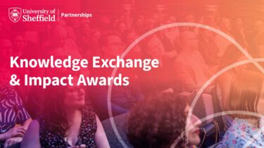 A graphic with the words "Knowledge Exchange and Impact Awards"