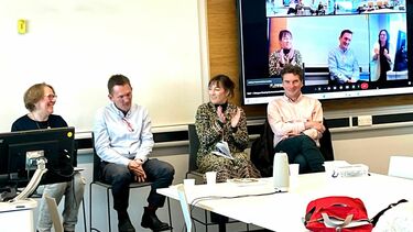 From the left : Professor Liz Sharp, Dr David Dodman,  Professor Vanesa Castán Broto, Professor Andy Hindmoor