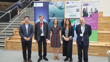 Rachael Rothman, Co-Director of the Grantham Centre for Sustainable Futures, standing with colleagues at the GRIPS 2024 conference