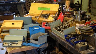 View of the tooling donated to Wortley Top Forge