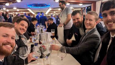 Blast group at dinner