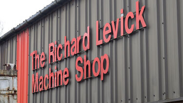 Sign denoting the "Richard Levick Machine Shop" of the Midland Railway