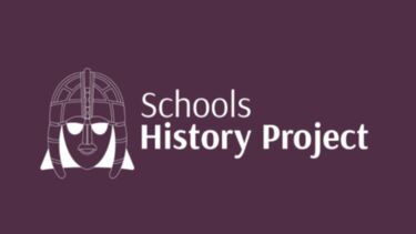 logo of an ancient warrior with the text 'Schools history logo'